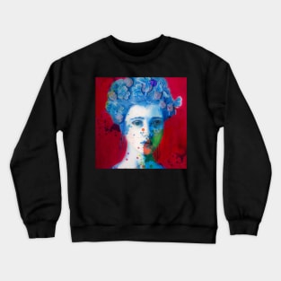 Butterfly Girl Abstract Crewneck Sweatshirt